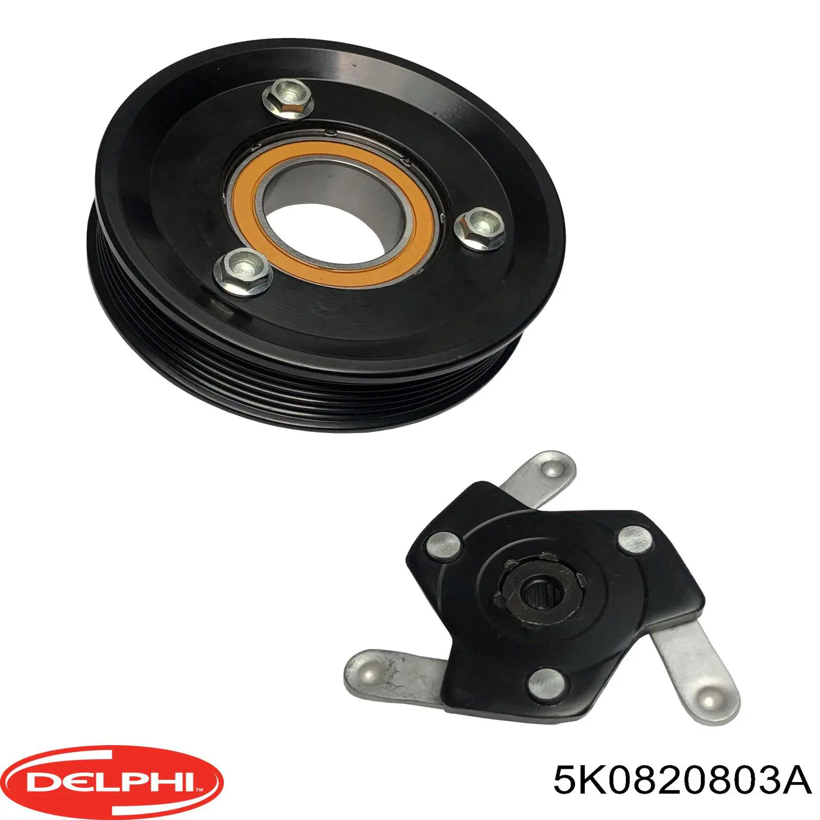 Компрессор кондиционера 5K0820803A Delphi