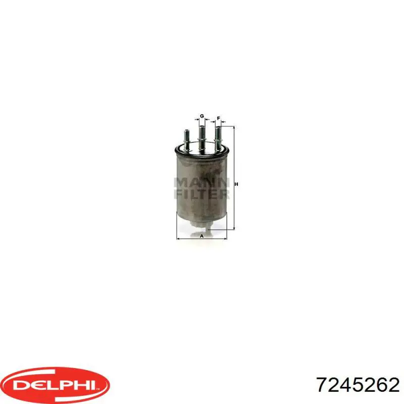 Купить 7245262 Delphi Фильтр-отстойник топлива грубой очистки