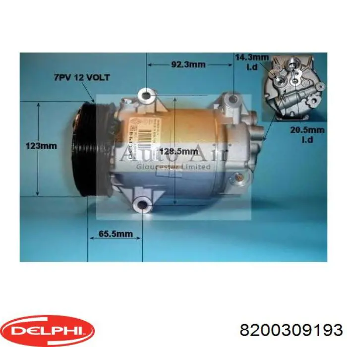 Купить 8200309193 Delphi Компрессор климатической установки