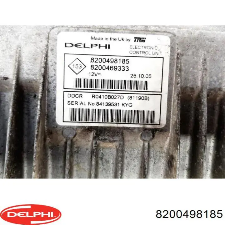Модуль управления (ЭБУ) впрыском топлива 8200498185 Delphi