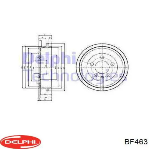 Тормозной барабан BF463 Delphi