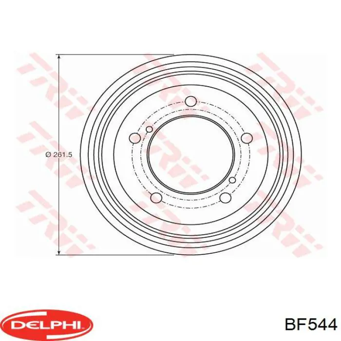 Тормозной барабан BF544 Delphi