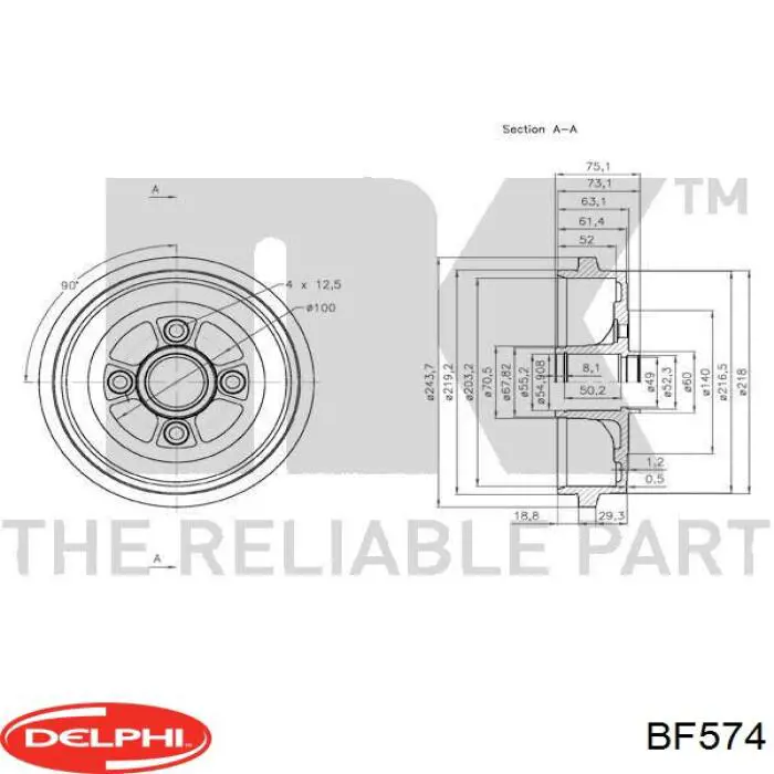 Купить 432061HA0A Nissan/Infiniti Тормозной барабан