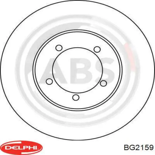 Передние тормозные диски BG2159 Delphi