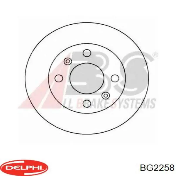 BG2258 Delphi передние тормозные диски