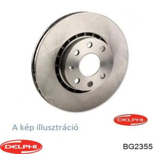 BG2355 Delphi диск тормозной передний