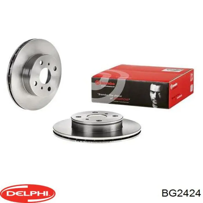 BG2424 Delphi диск тормозной передний