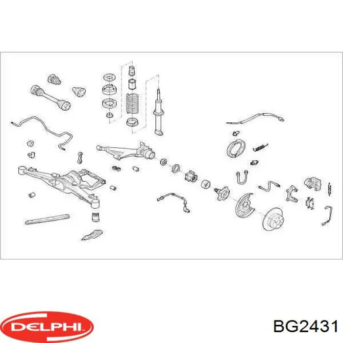 Тормозные диски BG2431 Delphi