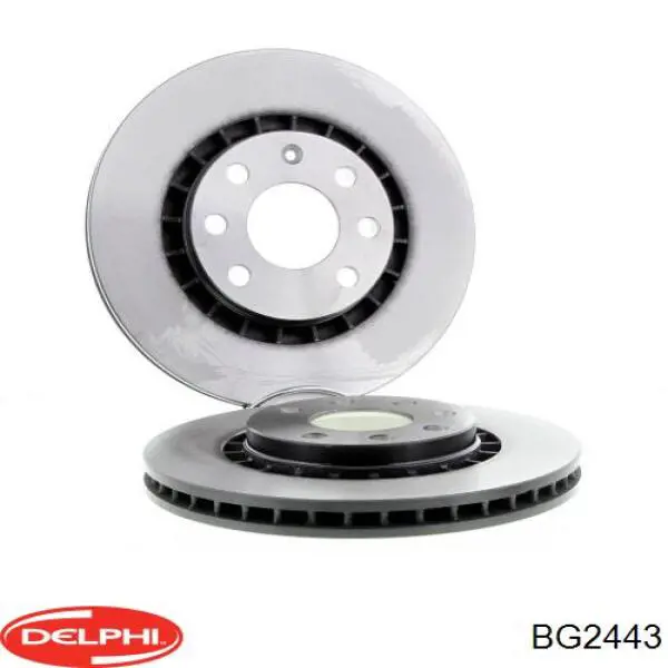 Передние тормозные диски BG2443 Delphi
