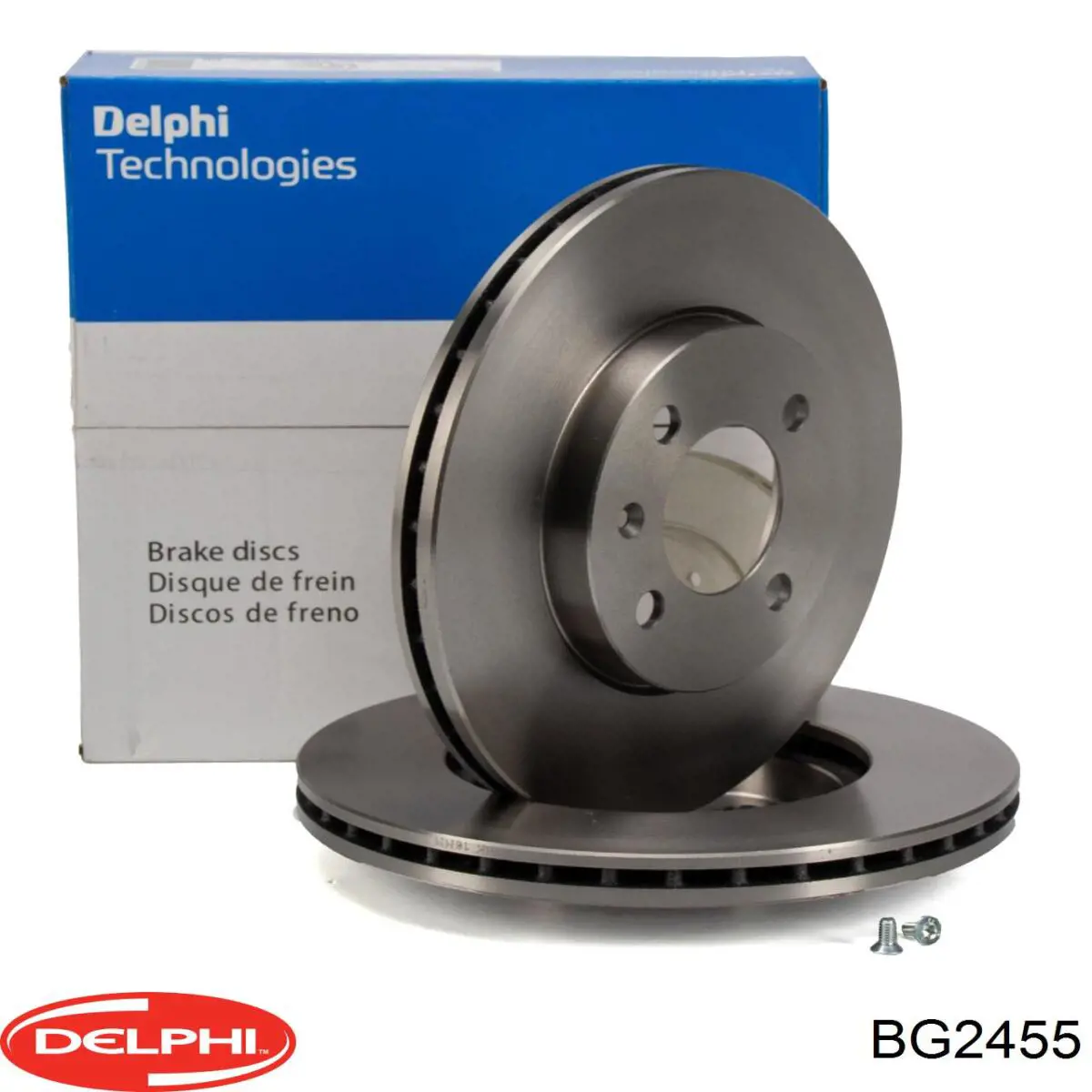 BG2455 Delphi диск тормозной передний