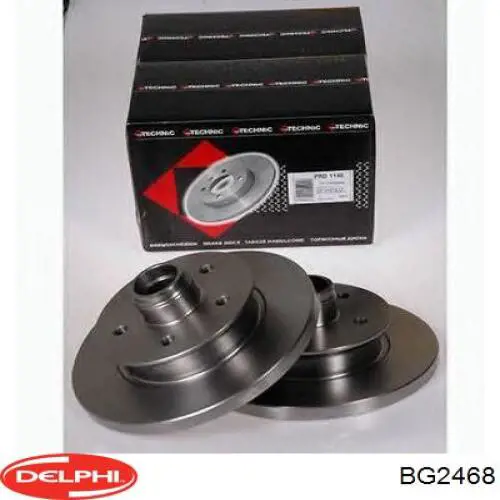 Передние тормозные диски BG2468 Delphi