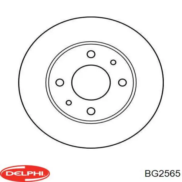 Тормоз дисковый передний Delphi BG2565 цена, от 25.90 USD