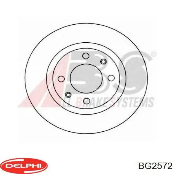 BG2572 Delphi диск тормозной задний