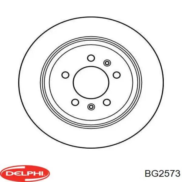 BG2573 Delphi диск тормозной задний