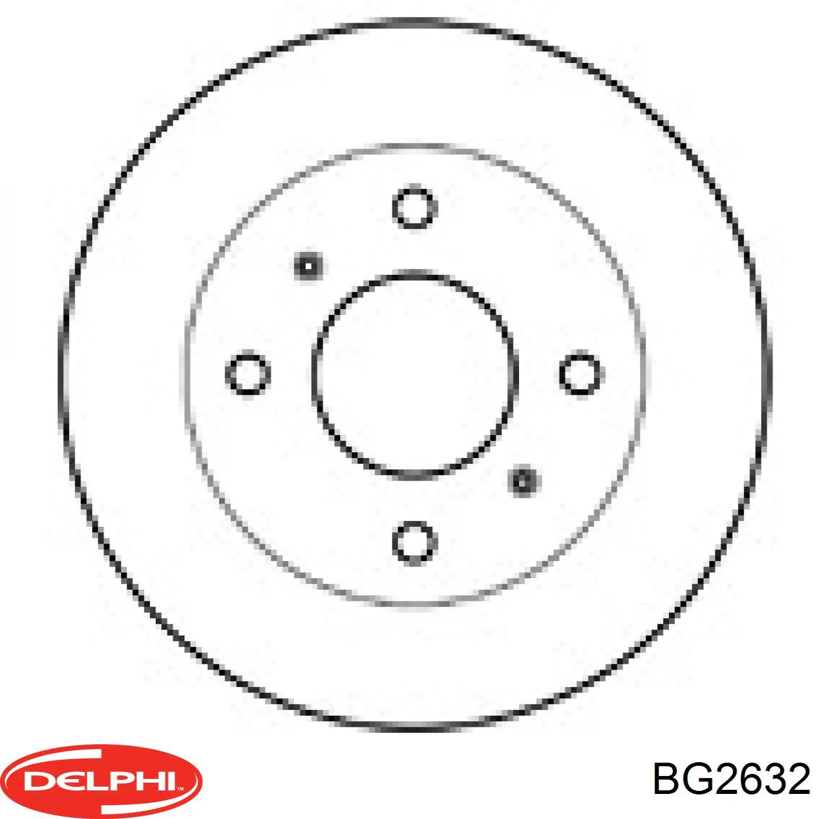 BG2632 Delphi диск тормозной передний