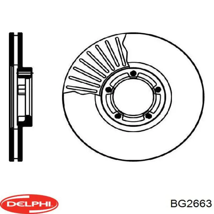 Купить BG2663 Delphi Ротор тормозной