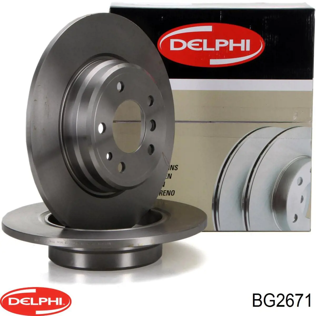 BG2671 Delphi диск тормозной задний