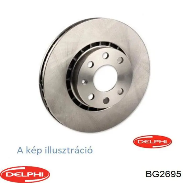 BG2695 Delphi диск тормозной передний