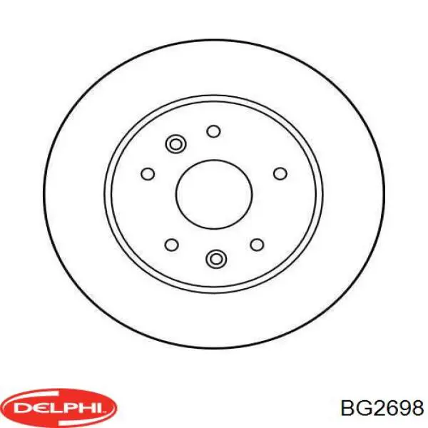 Купить BG2698 Delphi Диск тормозной задний