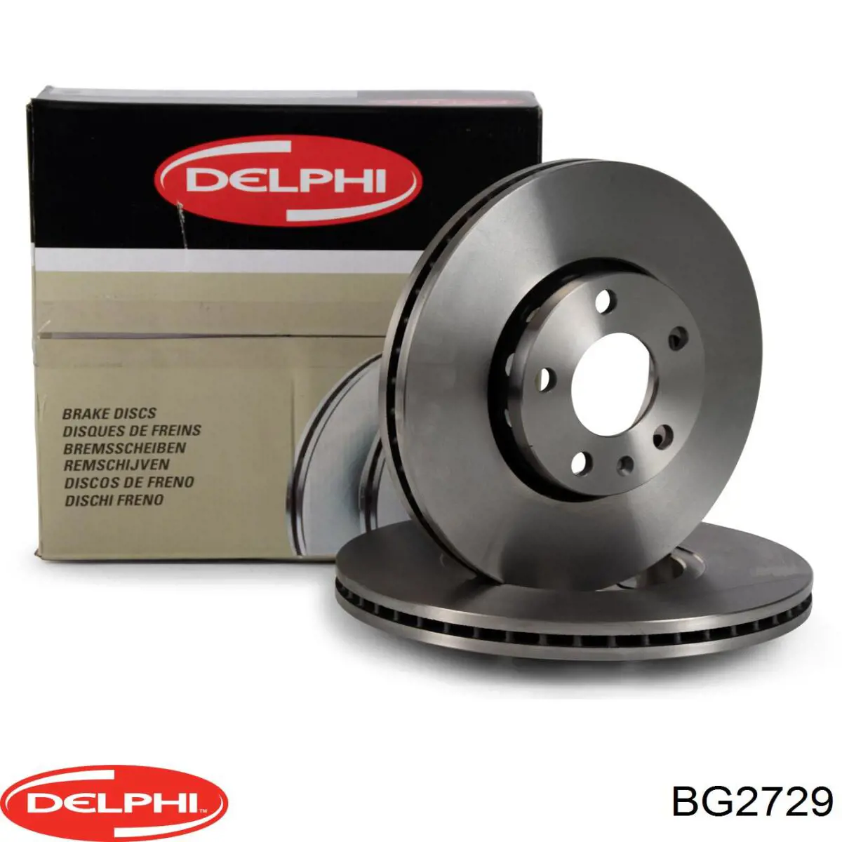 BG2729 Delphi диск тормозной передний