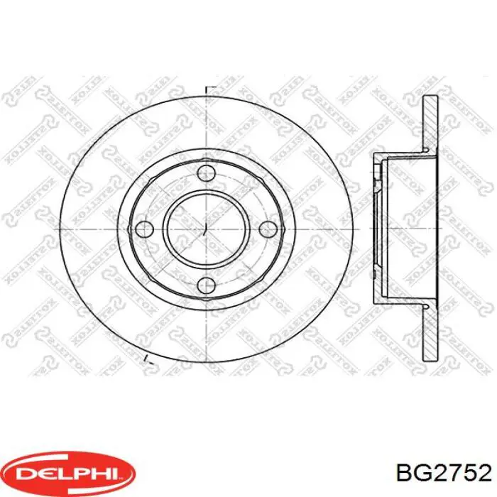 Купить BG2752 Delphi Ротор тормозной