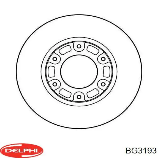 Тормоз дисковый передний Delphi BG3193 цена, от 43.46 USD