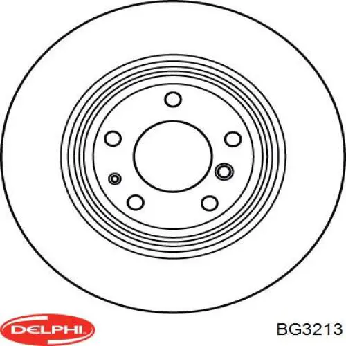 BG3213 Delphi диск тормозной задний