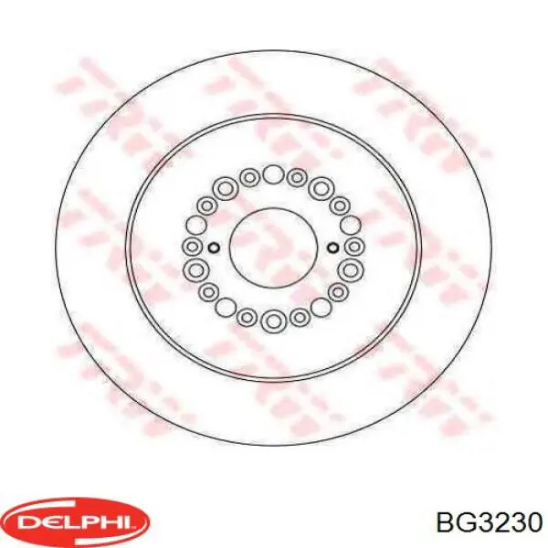 Тормозные диски BG3230 Delphi