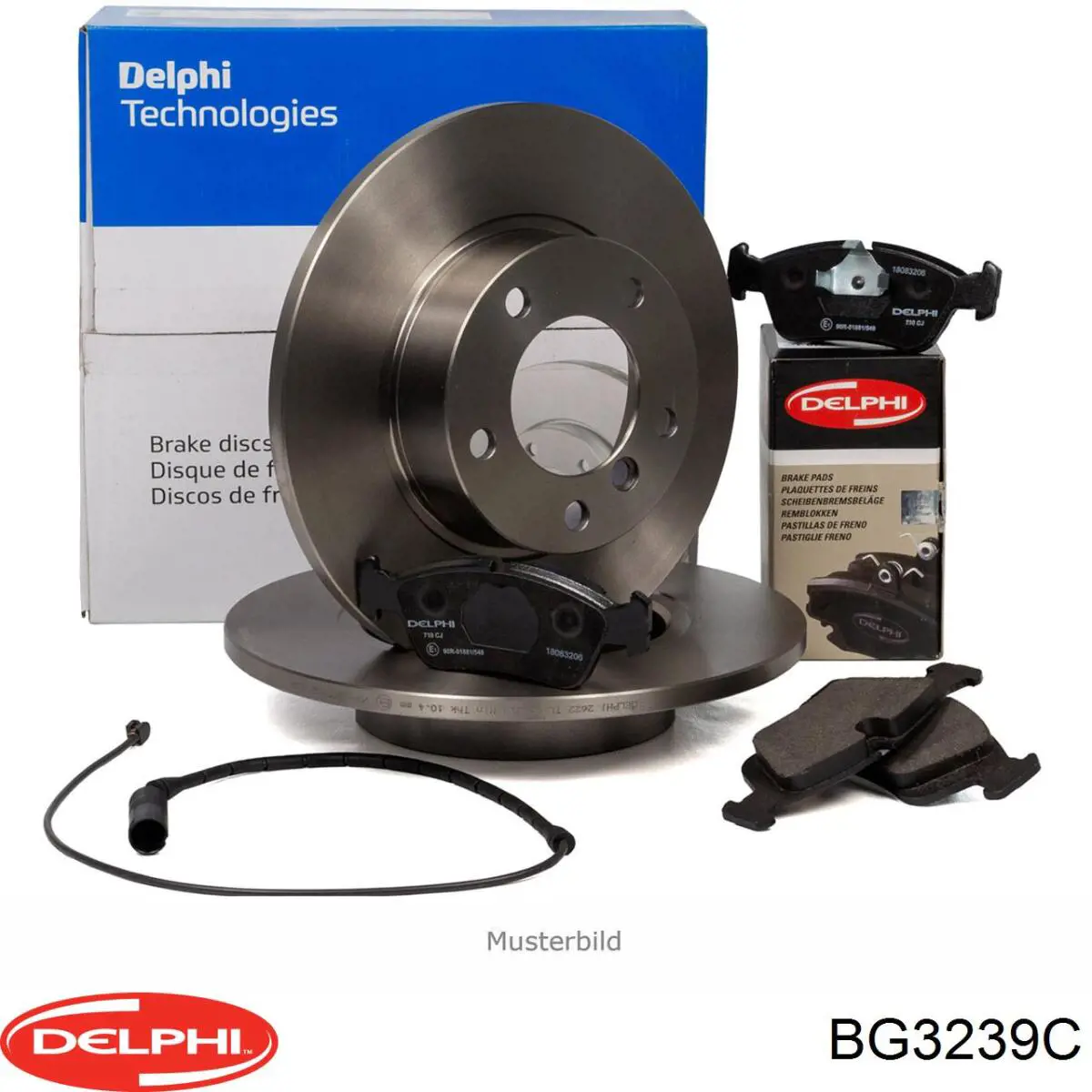 Купить BG3239C Delphi Диск тормозной задний