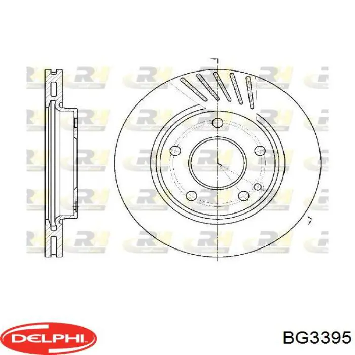 Купить BG3395 Delphi Ротор тормозной