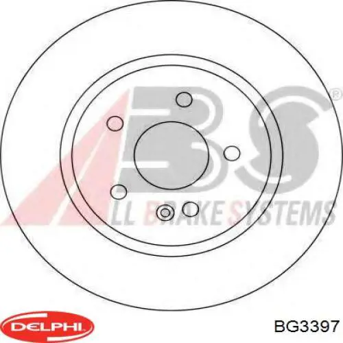 Передние тормозные диски BG3397 Delphi