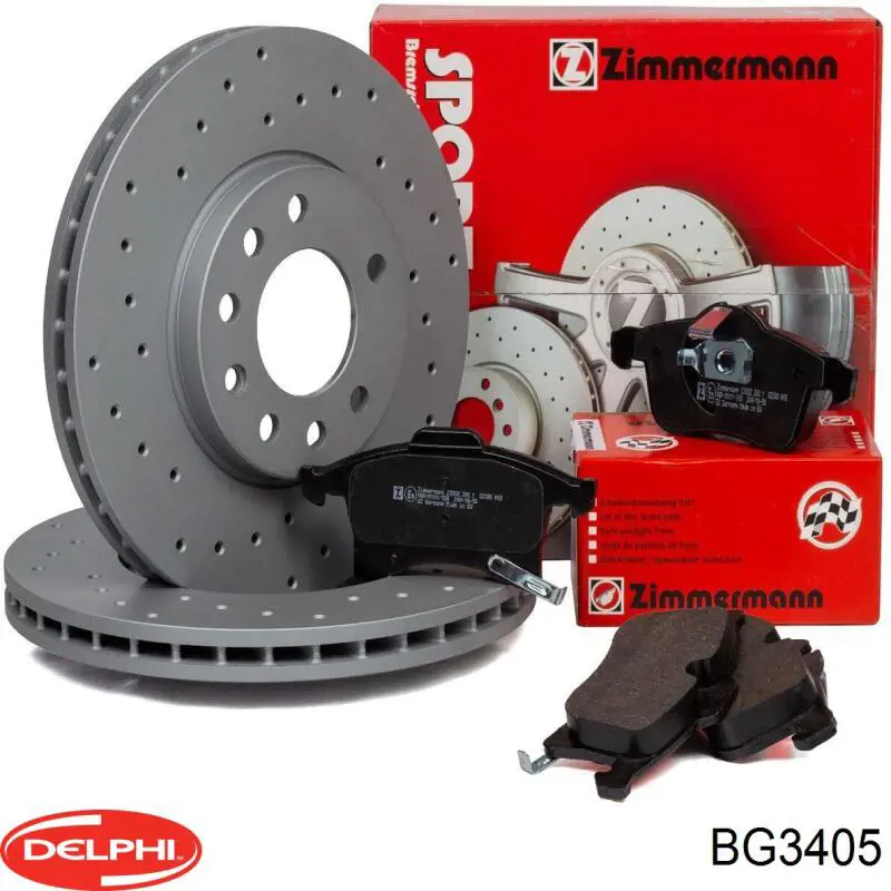 Тормоз дисковый передний Delphi BG3405 цена, от 34.88 USD