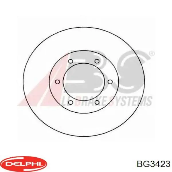 Передние тормозные диски BG3423 Delphi