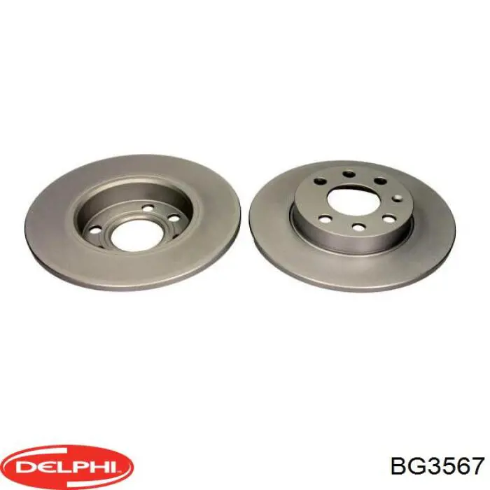 BG3567 Delphi Диск тормозной передний