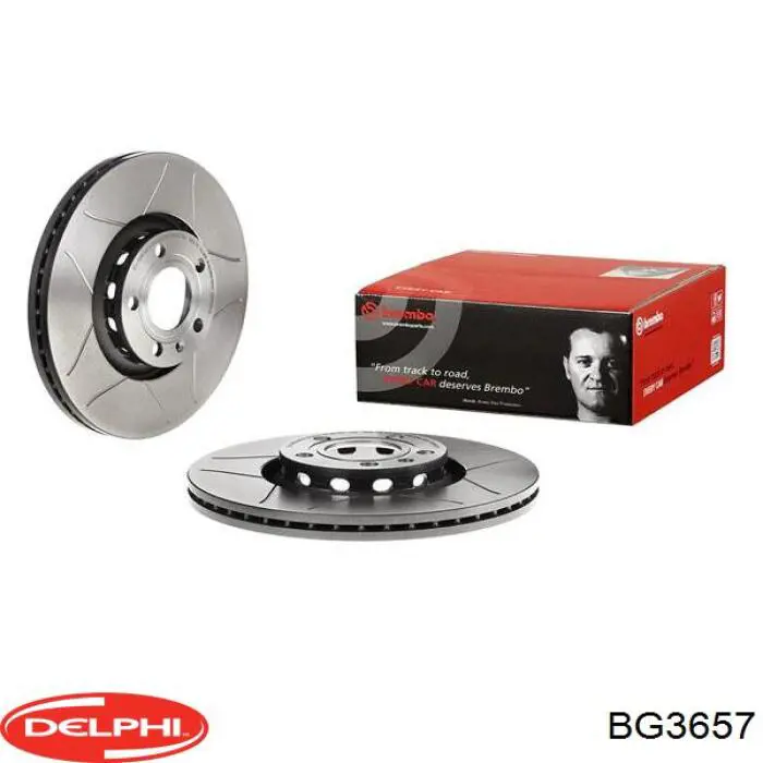 Передние тормозные диски BG3657 Delphi