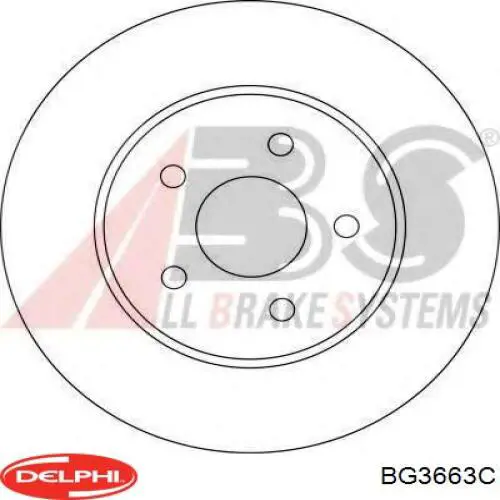 BG3663C Delphi диск тормозной задний