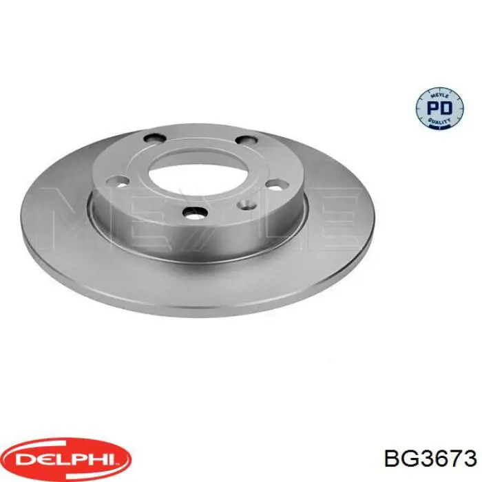 Задний тормозной диск Delphi BG3673 цена, от 20.65 USD