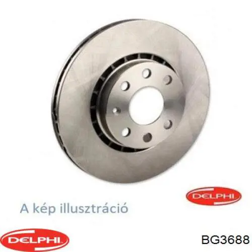 BG3688 Delphi диск тормозной передний