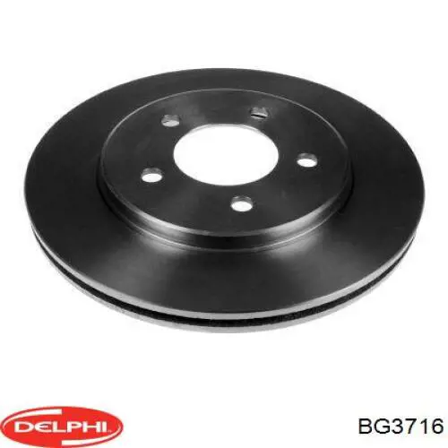 Передние тормозные диски BG3716 Delphi