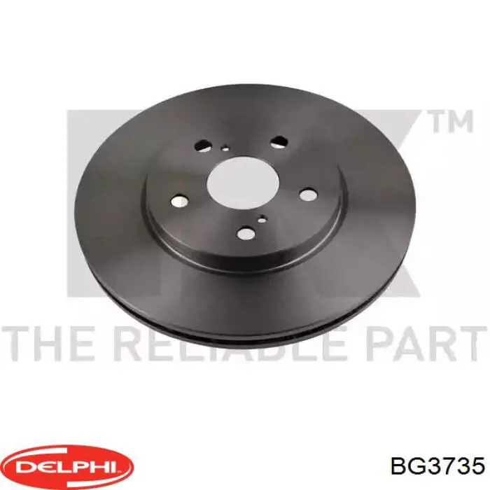 Передний тормозной диск Delphi BG3735