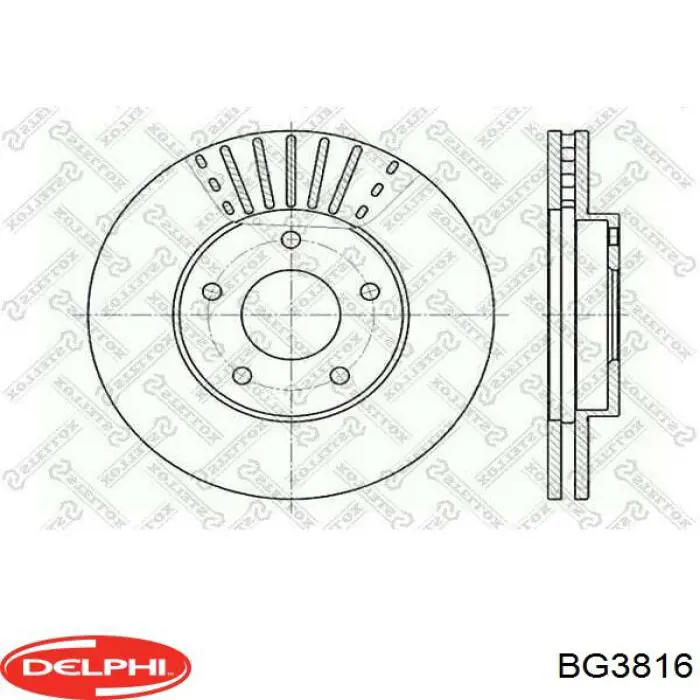 Купить BG3816 Delphi Ротор тормозной