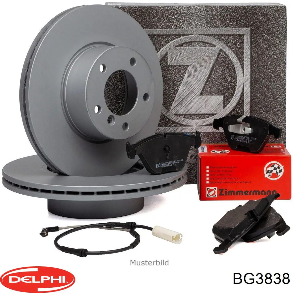 Тормоз дисковый передний Delphi BG3838 цена, от 45.08 USD