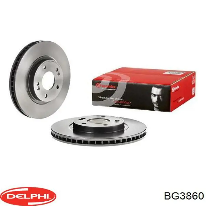 BG3860 Delphi диск тормозной передний