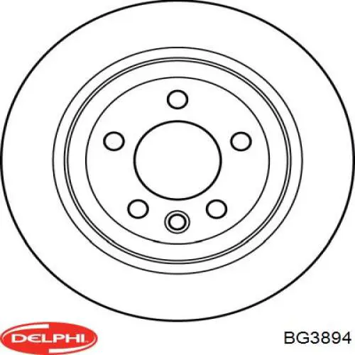 Тормозные диски BG3894 Delphi