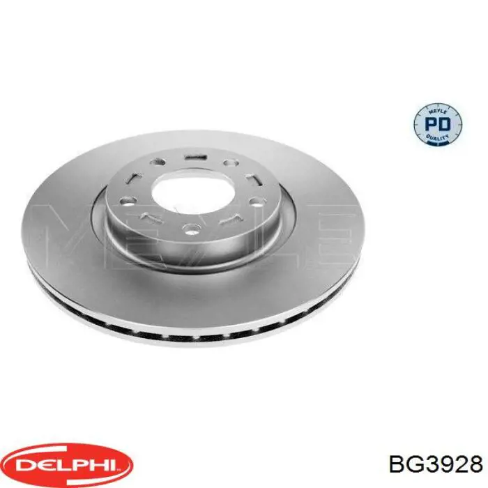 BG3928 Delphi диск тормозной передний
