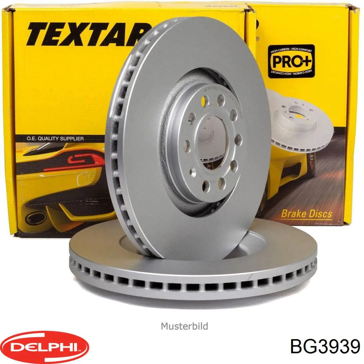 Передние тормозные диски BG3939 Delphi