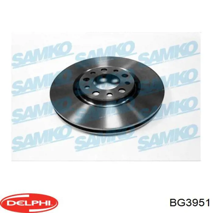Передние тормозные диски BG3951 Delphi