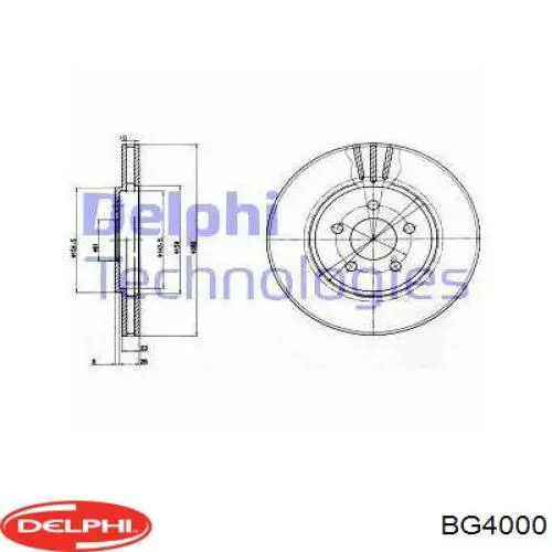 Купить BG4000 Delphi Ротор тормозной