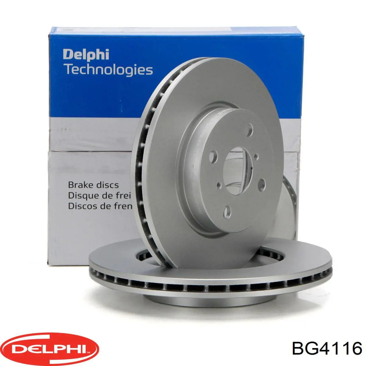 Передние тормозные диски BG4116 Delphi