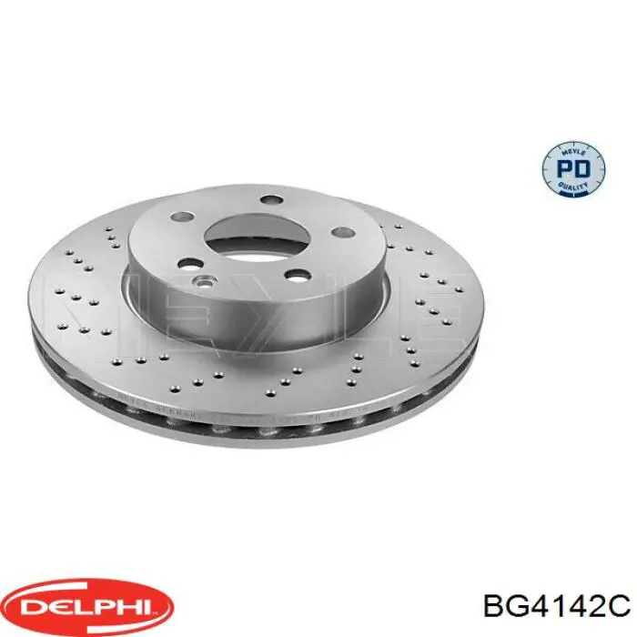 Тормоз дисковый передний Delphi BG4142C цена, от 54.35 USD